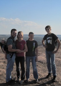 At Enchanted Rock with Timothy and Katie